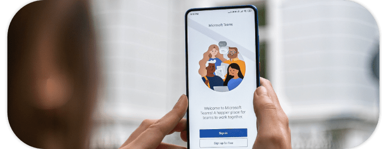 Microsoft Teams Tela do Microsoft Teams
