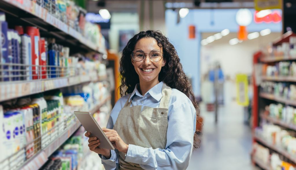 Microsoft 365 Business Premium ajudando gerentes de supermercados